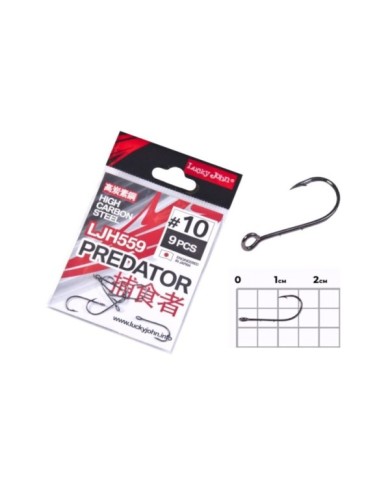 Hak Lucky John Duże oczko roz. 10 - 9szt