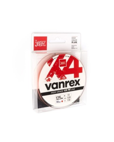 Plecionka Lucky John Vanrex X4 Braid Fluo Orange 125m 0.20mm Plecionka Lucky John Vanrex X4 Braid Fluo Orange 125m 0.20mm