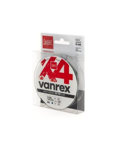 Plecionka Lucky John Vanrex X4 Braid Moss Green 125m 0.08mm Plecionka Lucky John Vanrex X4 Braid Moss Green 125m 0.08mm
