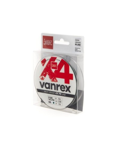 Plecionka Lucky John Vanrex X4 Braid Moss Green 125m 0.10mm Plecionka Lucky John Vanrex X4 Braid Moss Green 125m 0.10mm