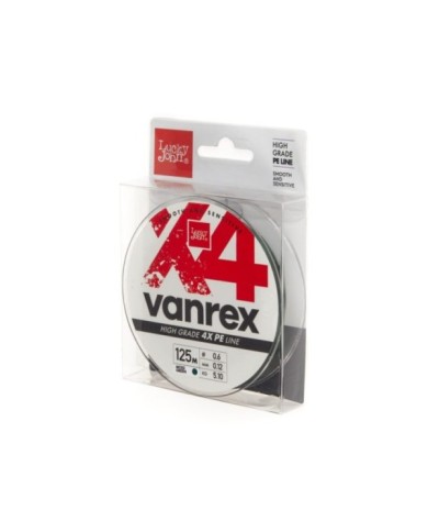 Plecionka Lucky John Vanrex X4 Braid Moss Green 125m 0.12mm Plecionka Lucky John Vanrex X4 Braid Moss Green 125m 0.12mm