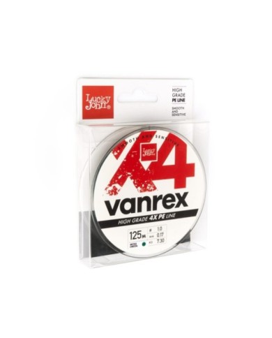Plecionka Lucky John Vanrex X4 Braid Moss Green 125m 0.17mm Plecionka Lucky John Vanrex X4 Braid Moss Green 125m 0.17mm