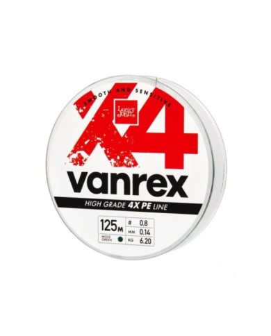 Plecionka Lucky John Vanrex X4 Braid Moss Green 125m 0.20mm Plecionka Lucky John Vanrex X4 Braid Moss Green 125m 0.20mm