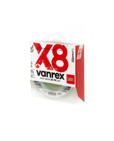 Plecionka Lucky John Vanrex X8 Braid Fluo Green 125m 0.14mm Plecionka Lucky John Vanrex X8 Braid Fluo Green 125m 0.14mm