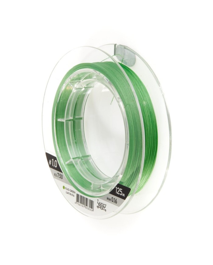 Plecionka Lucky John Vanrex X8 Braid Fluo Green 125m 0.16mm