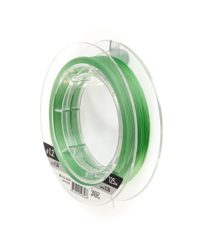 Plecionka Lucky John Vanrex X8 Braid Fluo Green 125m 0.18mm