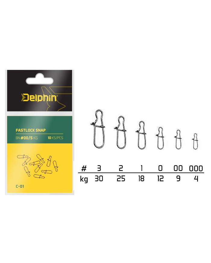 Agrafka Delphin Snap C-01/ 10szt - BN/000