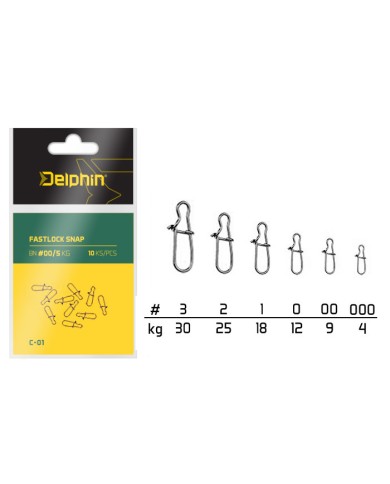 Agrafka Delphin Snap C-01/ 10szt - BN/3