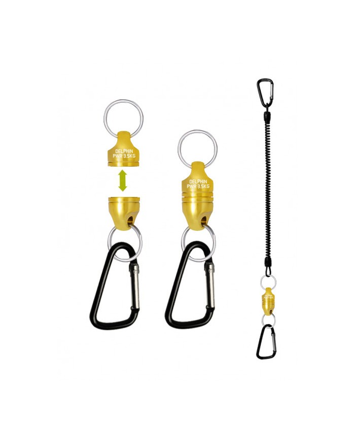 Delphin PWR klips magnetyczny do podbieraka + pasek