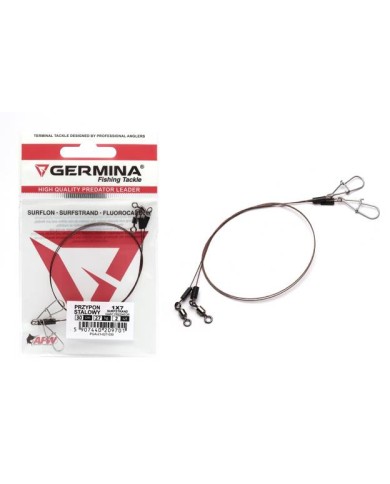 Przypon Stalowy Germina 1x7 Surfstrand 27kg Giant Predator 25cm