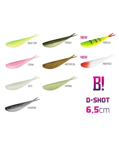 Guma Delphin BOMB! D-SHOT 5szt - 6,5cm/Shadow Guma Delphin BOMB! D-SHOT 5szt - 6,5cm/Shadow