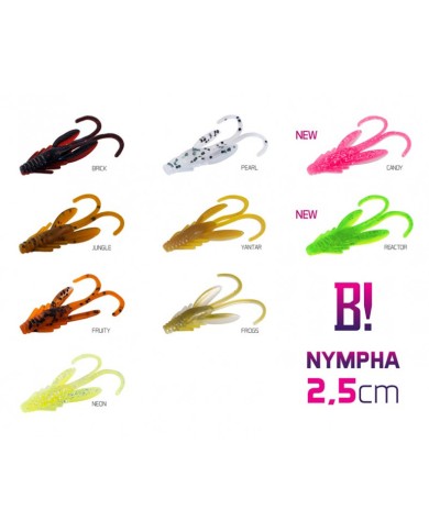 Guma Delphin BOMB! Nympha 10szt - 2,5cm/NEON Guma Delphin BOMB! Nympha 10szt - 2,5cm/NEON