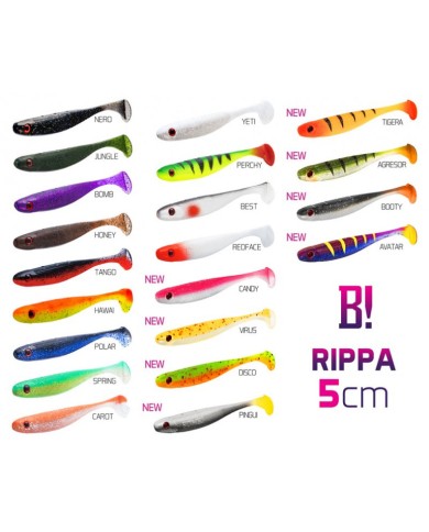Guma Delphin BOMB! Rippa 5szt - 5cm/VIRUS Guma Delphin BOMB! Rippa 5szt - 5cm/VIRUS