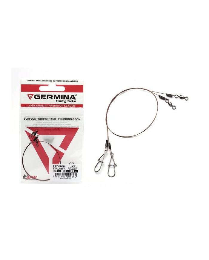 Przypon Stalowy Germina 1x7 Surfstrand 18kg Standard 15cm
