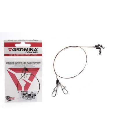 Przypon Stalowy Germina 1x7 Surfstrand 13kg Standard 40cm Przypon Stalowy Germina 1x7 Surfstrand 13kg Standard 40cm