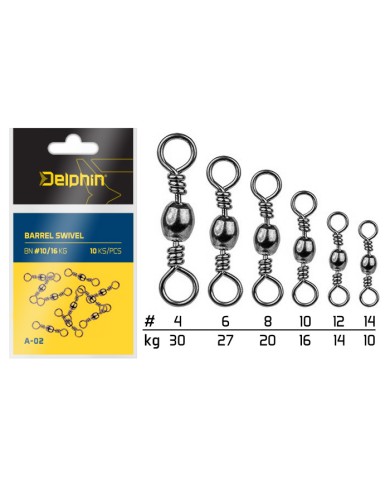 Krętlik Delphin A-02 - 10szt roz.10