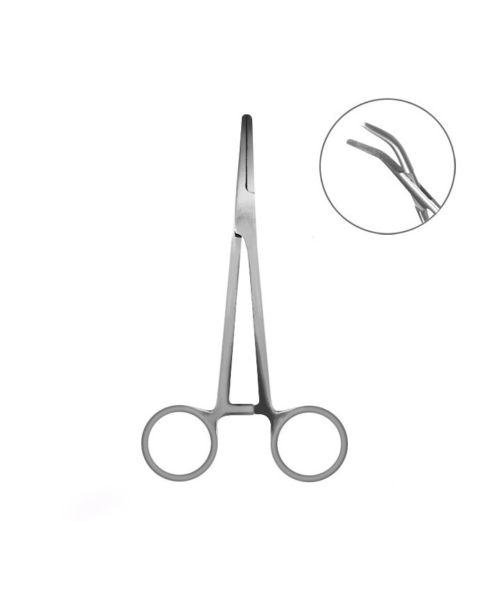 Szczypce zakrzywione Delphin - 13cm