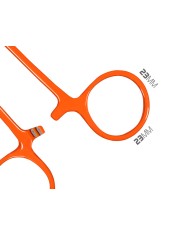 Szczypce zakrzywione Delphin ATAK! REFLEX - 13cm