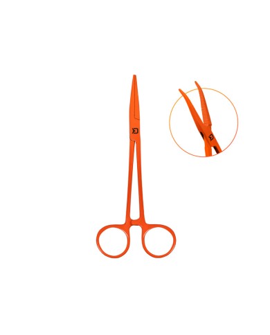 Szczypce zakrzywione Delphin ATAK! REFLEX - 15cm