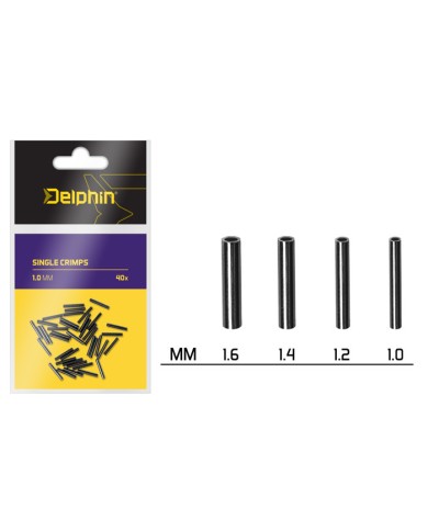 Zacisk Delphin Crimps - 40szt - 1.0mm Zacisk Delphin Crimps - 40szt - 1.0mm