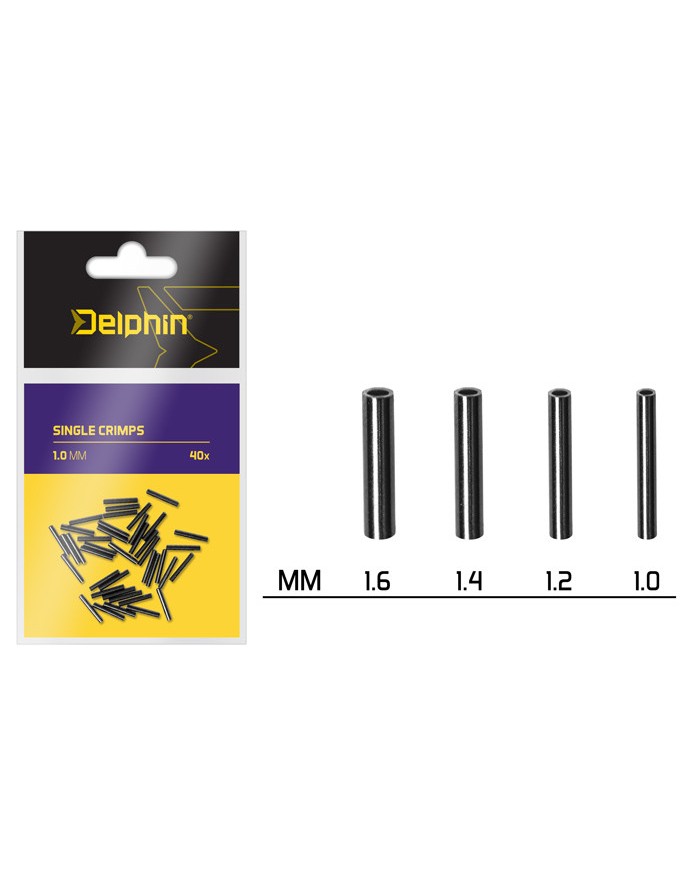 Zacisk Delphin Crimps - 40szt - 1.4mm