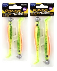 Guma Zestaw Spro Pop-Eye To Go 12cm Uv Baitfish 5+10g