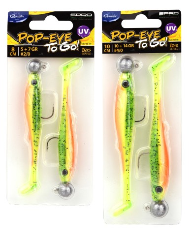Guma Zestaw Spro Pop-Eye To Go 12cm Uv Minnow 5+10g Guma Zestaw Spro Pop-Eye To Go 12cm Uv Minnow 5+10g