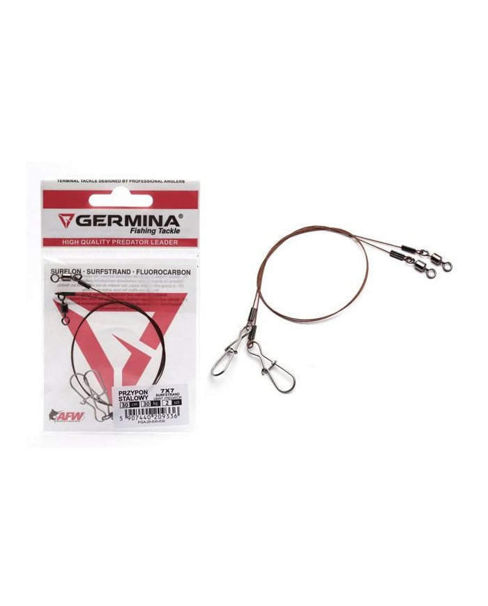 Przypon Stalowy Germina 7x7 Surfstrand 30kg Giant Predator 20cm
