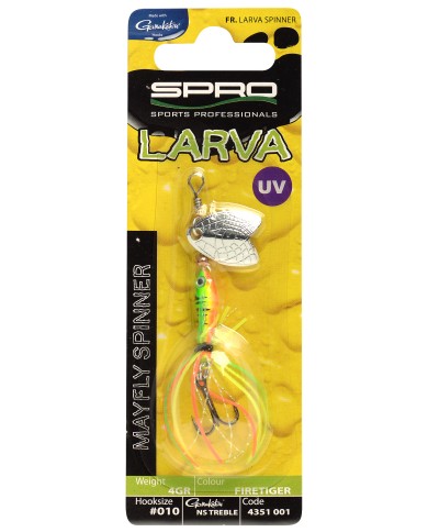 Obrotówka Spro Larva Mayfly 5cm 4gr Firetiger Obrotówka Spro Larva Mayfly 5cm 4gr Firetiger