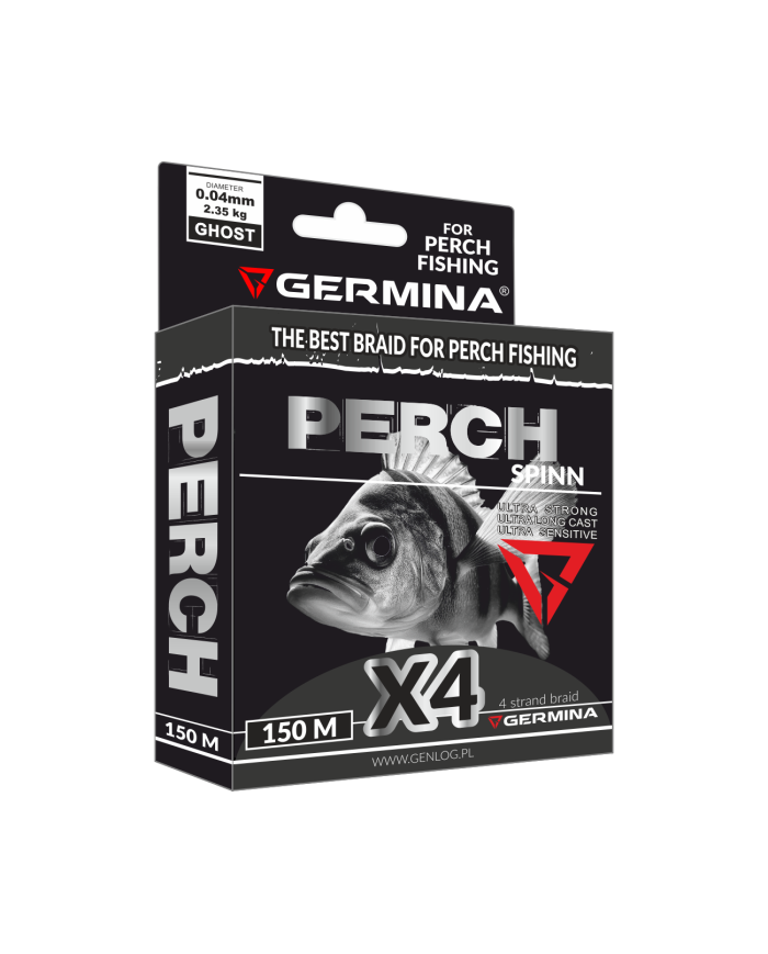 Plecionka GERMINA Perch Spinn Braid X4 0,04mm 2,35kg 150m