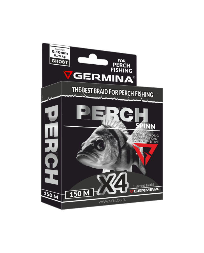 Plecionka GERMINA Perch Spinn Braid X4 0,10mm 8,75kg 150m