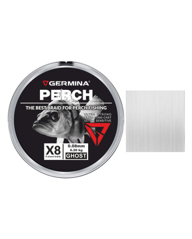 Plecionka GERMINA Perch Spinn Braid X8 0,08mm 6,2kg 150m