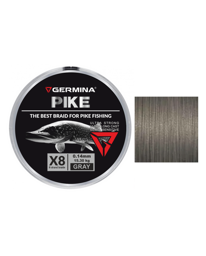 Plecionka GERMINA Pike Spinn Braid X8 0,14mm 15,30kg 150m