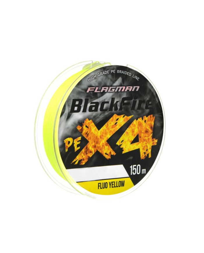 Plecionka FLAGMAN Blackfire PE X-4 150m 0.10mm Fluo