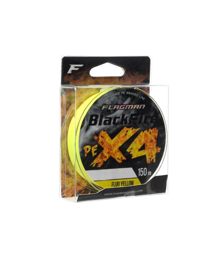 Plecionka FLAGMAN Blackfire PE X-4 150m 0.10mm Fluo