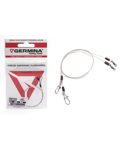 Przypon Stalowy Germina 1x7 Surflon 9kg Lite 15cm
