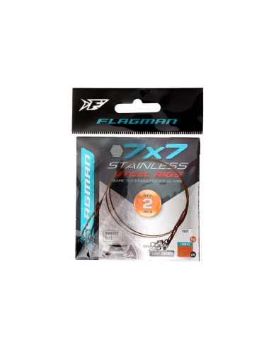 Przypon stalowy FLAGMAN X49 5kg 25cm - 2 szt.