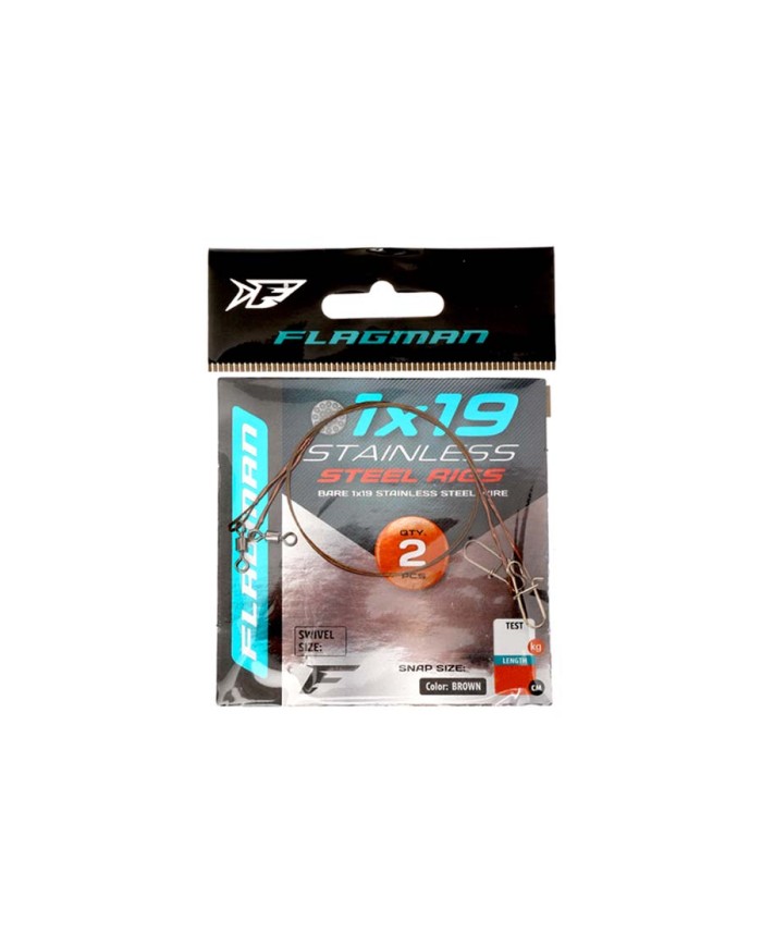 Przypon stalowy FLAGMAN X19 5kg 20cm - 2 szt.