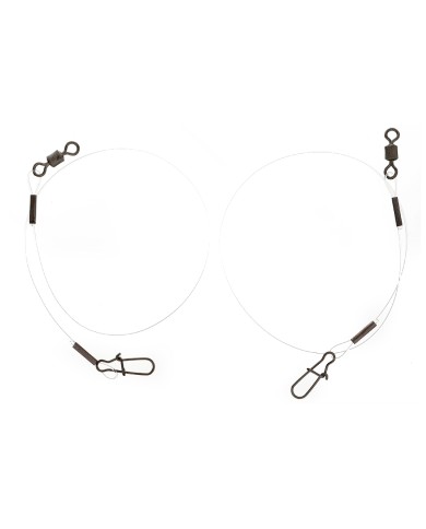 Przypon Fluorocarbon FLAGMAN 0,65mm 30cm 16,8kg - 2 szt.