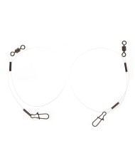 Przypon Fluorocarbon FLAGMAN 0,65mm 30cm 16,8kg - 2 szt.