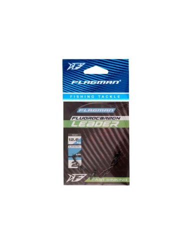 Przypon Fluorocarbon FLAGMAN 0,55mm 30cm 12,6kg - 2 szt.