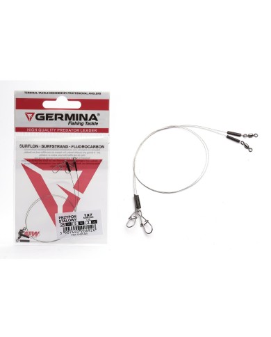 Przypon Stalowy Germina 1x7 Surflon 5kg Lite 35cm Przypon Stalowy Germina 1x7 Surflon 5kg Lite 35cm