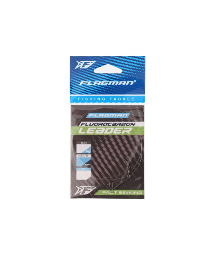 Przypon Fluorocarbon FLAGMAN 0,45mm 25cm 9,8kg - 2 szt.