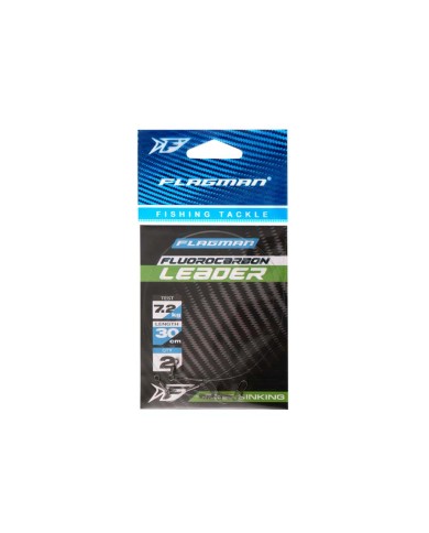 Przypon Fluorocarbon FLAGMAN 0,35mm 30cm 7,2kg - 2 szt.
