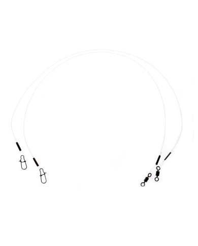 Przypon Fluorocarbon FLAGMAN 0,35mm 30cm 7,2kg - 2 szt.