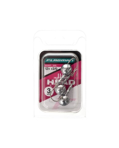 Główki jigowe FLAGMAN Jig Head 2/0 - 12g - op. 3 szt. Główki jigowe FLAGMAN Jig Head 2/0 - 12g - op. 3 szt.