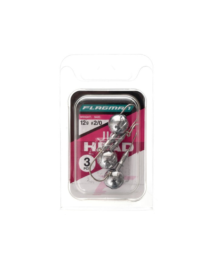 Główki jigowe FLAGMAN Jig Head 2/0 - 12g - op. 3 szt.