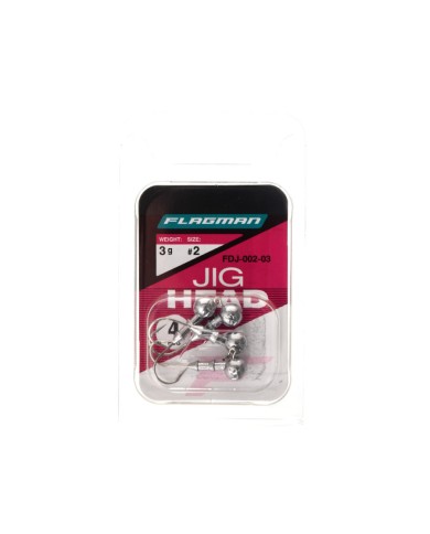 Główki jigowe FLAGMAN Jig Head roz. 2 - 3g - op. 4 szt. Główki jigowe FLAGMAN Jig Head roz. 2 - 3g - op. 4 szt.