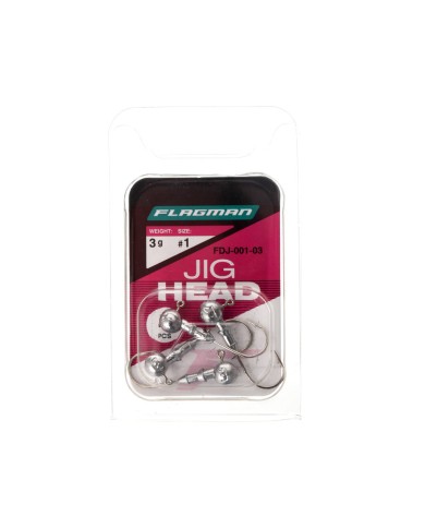 Główki jigowe FLAGMAN Jig Head roz. 1 - 3g - op. 4 szt. Główki jigowe FLAGMAN Jig Head roz. 1 - 3g - op. 4 szt.