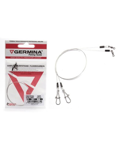 Przypon Stalowy Germina 1x7 Surflon 13kg Standard 20cm